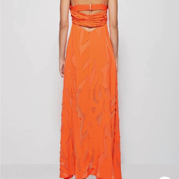 Jonathan Simkhai Katie Textured Slip Gown - Picture 4 of 7